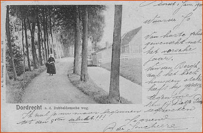 Dubbeldamseweg vóór 1901.