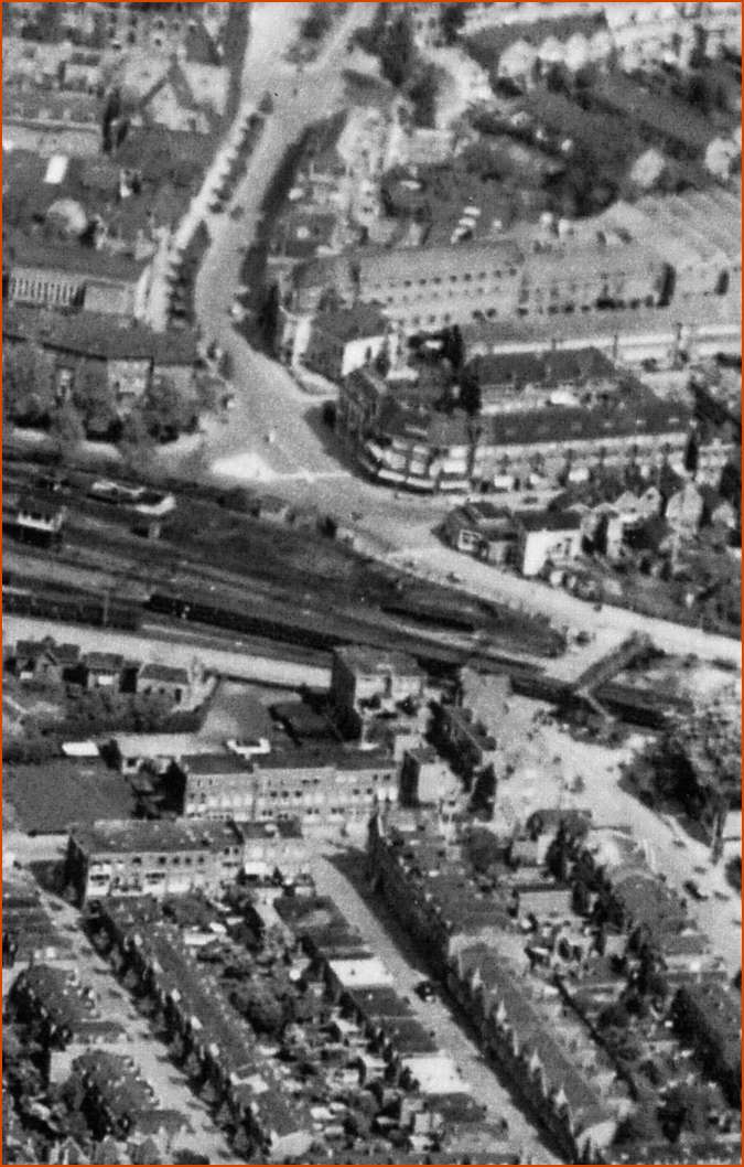 Dubbeldamseweg, luchtfoto 1952.