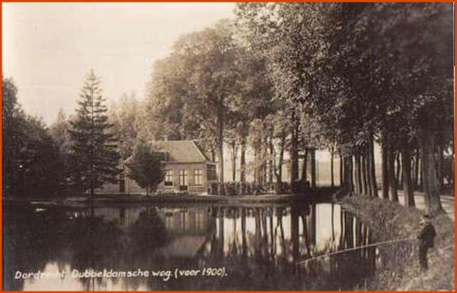 Dubbeldamseweg, begraafplaats, voor1900.