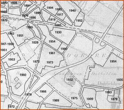 Dubbeldamseweg en omgeving, bouwgeschiedenis tot 2000.